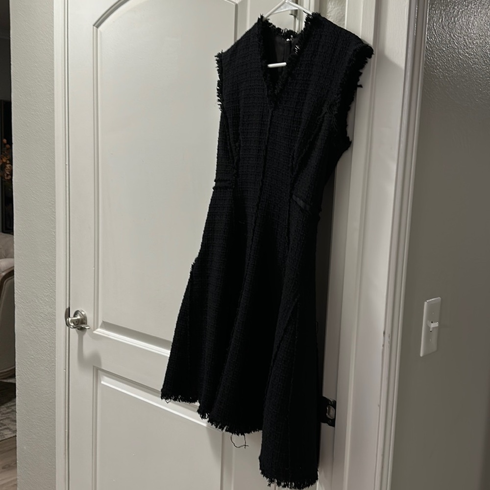Black tweed Rebecca Taylor dress